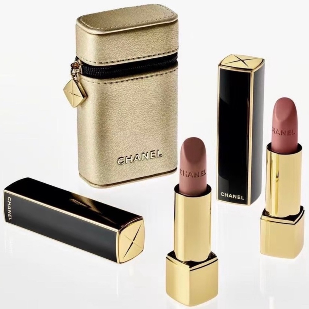 CHANEL Rouge Allure Velvet Lipstick Set 478,479, Gold Case Limited Edition 2026